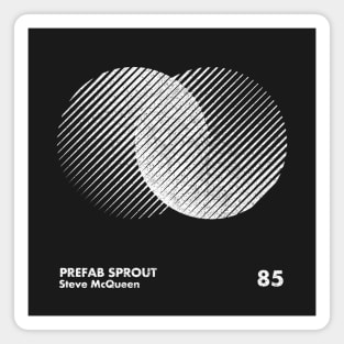 Prefab Sprout / Steve McQueen / Minimal Graphic Design Tribute Magnet